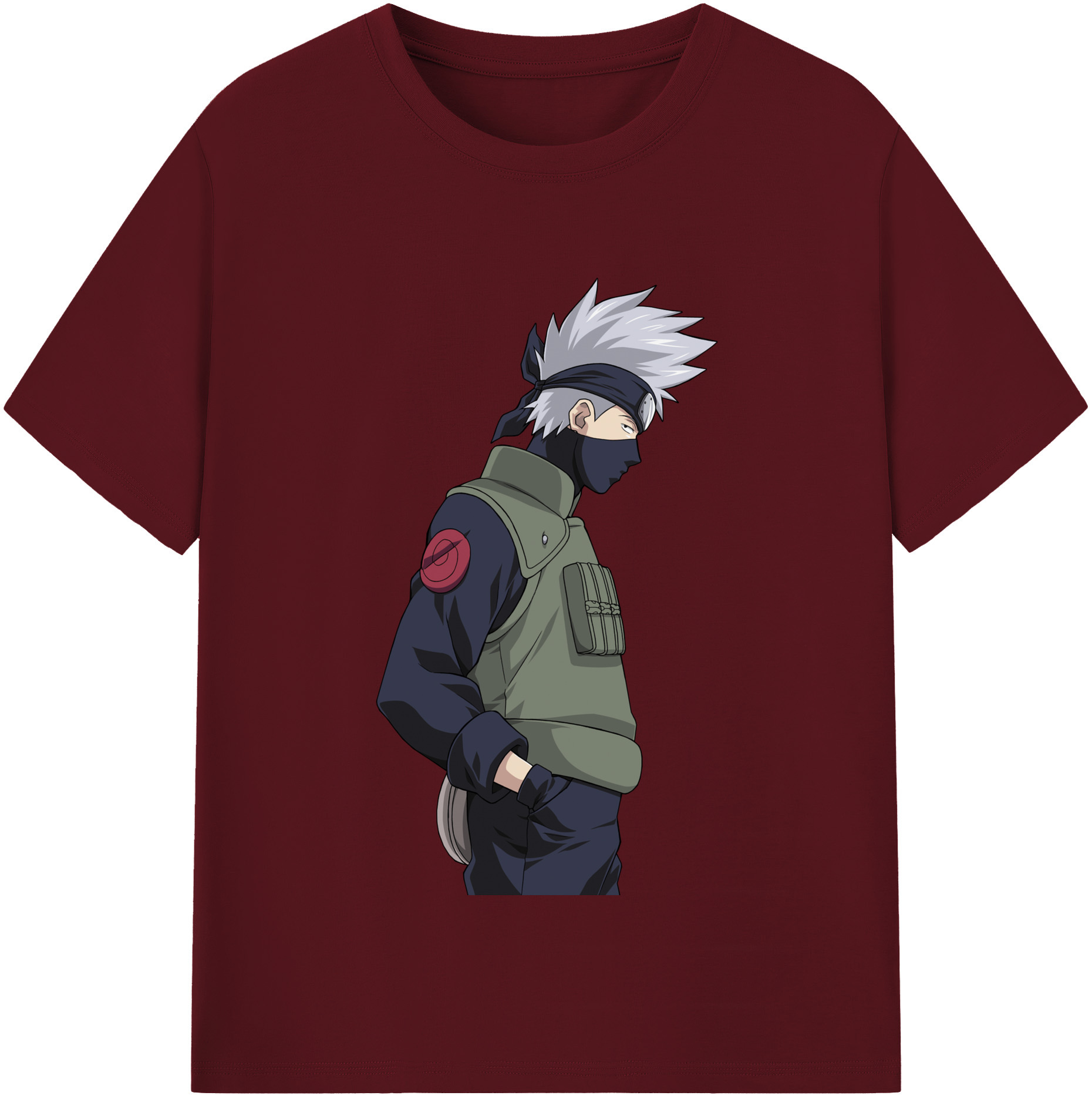 （画像用） NARUTO -ナルト- はたけ カカシ Hatake Kakashi 綿100％半袖Tシャツ（フロントプリント）